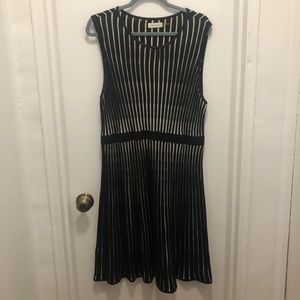Calvin Klein black and white dress
